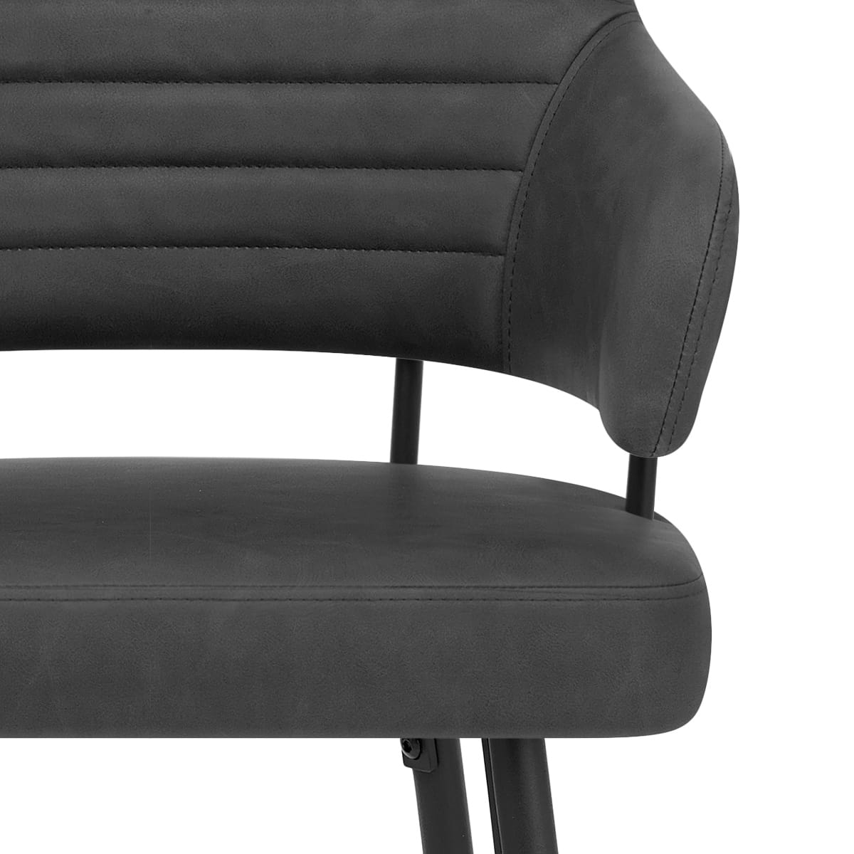 Taburete Polipiel - Hampton Gris Oscuro