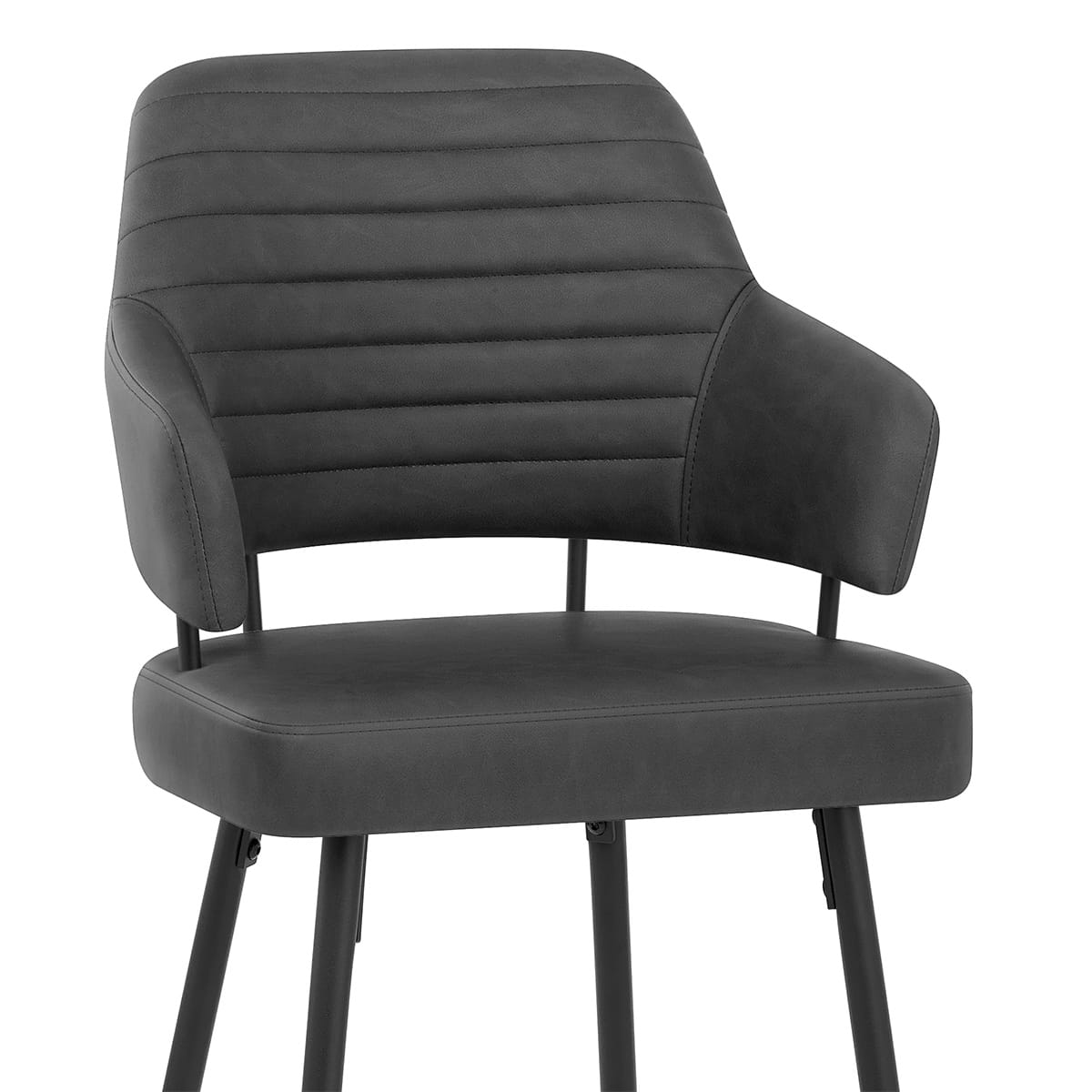 Taburete Polipiel - Hampton Gris Oscuro