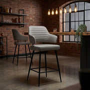 Taburete Polipiel - Hampton Gris