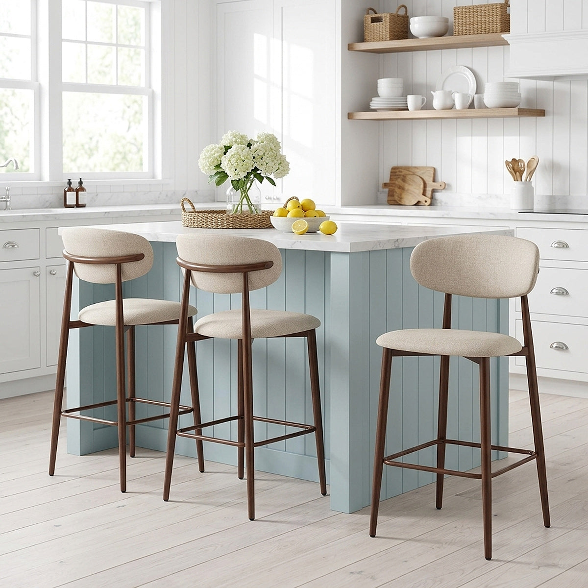 Taburete Tela - Harrow Crema