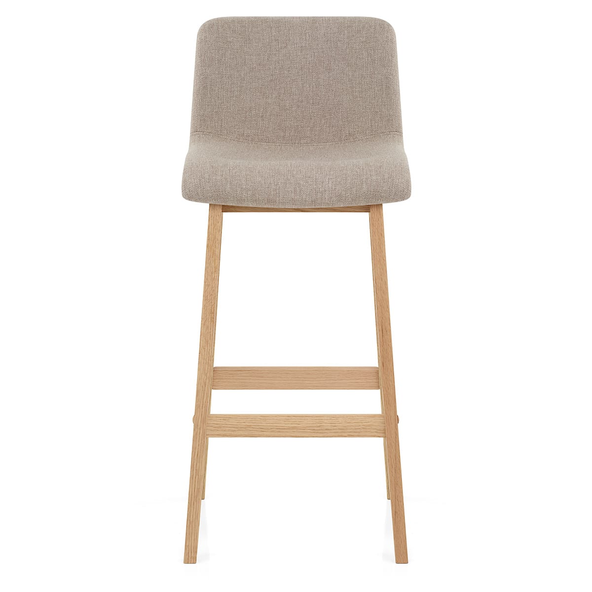 Taburete Tela Roble - Haven Crema