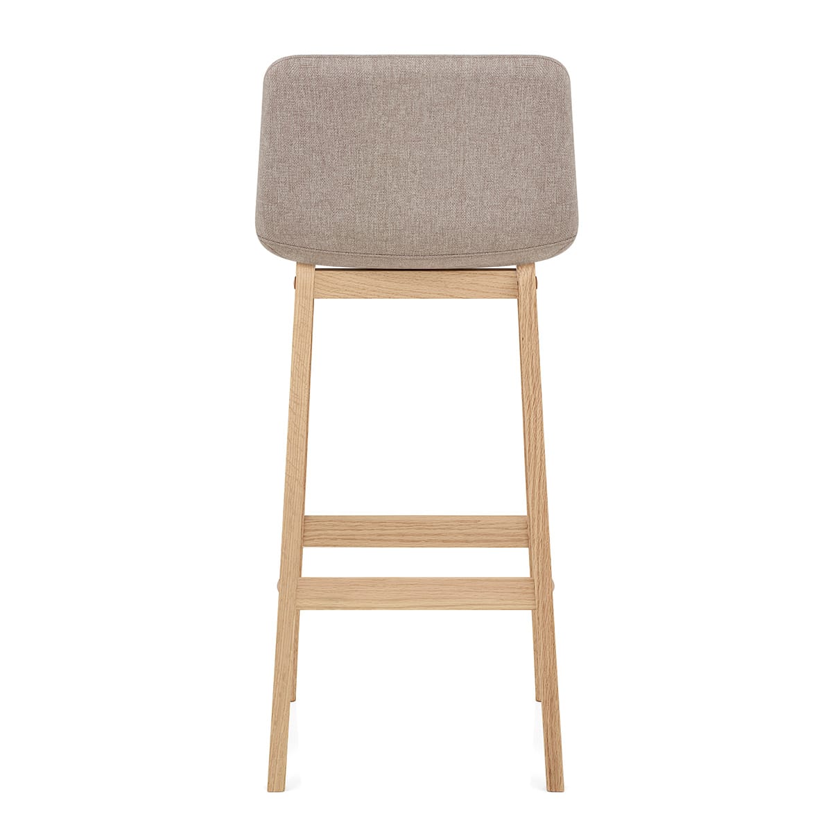 Taburete Tela Roble - Haven Crema