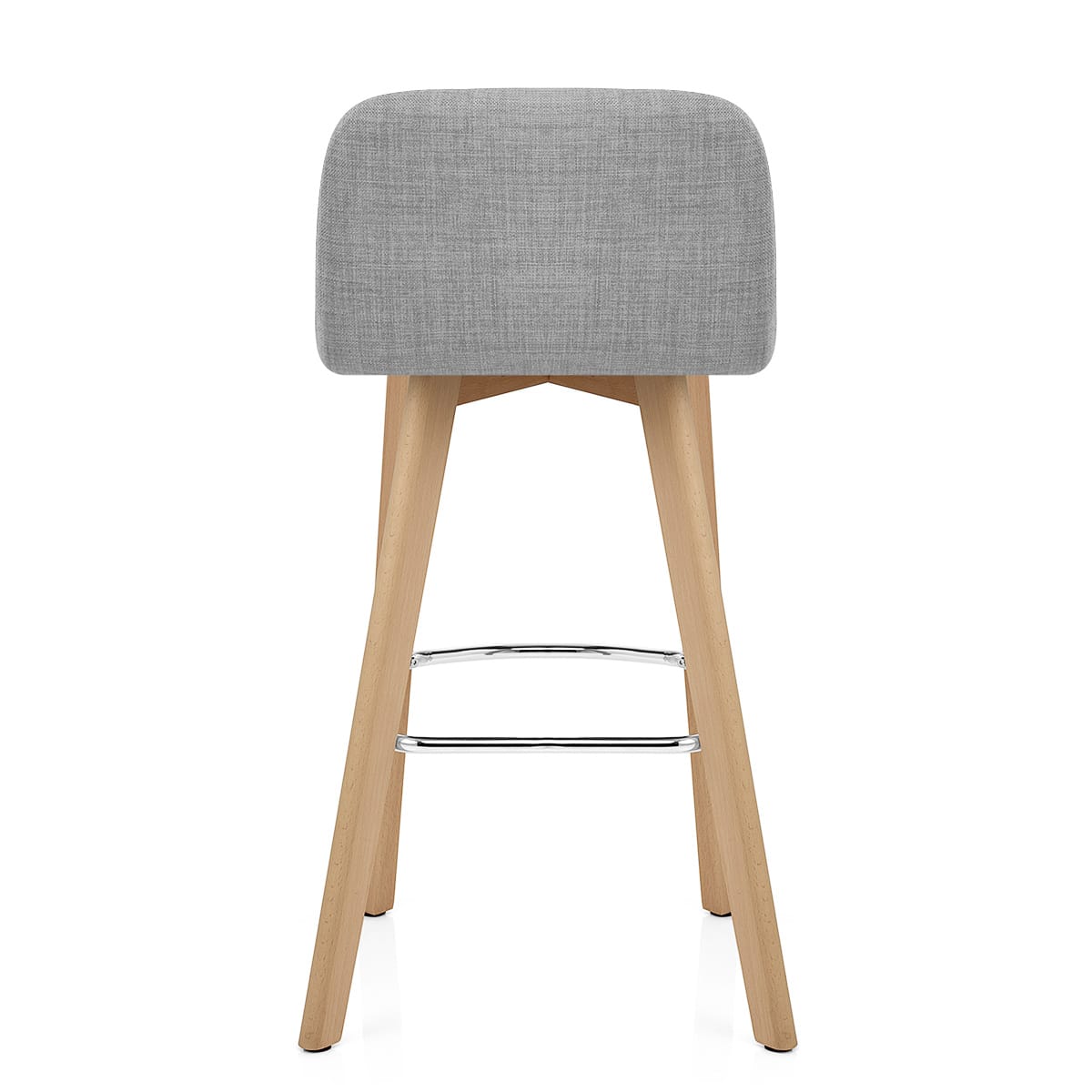 Taburete Tela Madera - Hex Gris