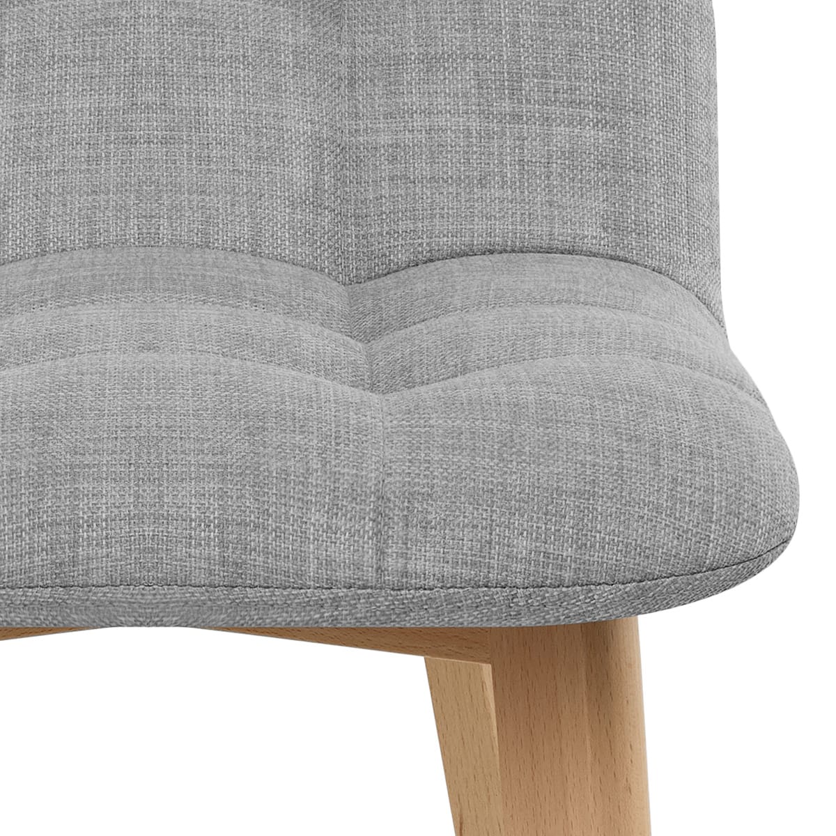 Taburete Tela Madera - Hex Gris