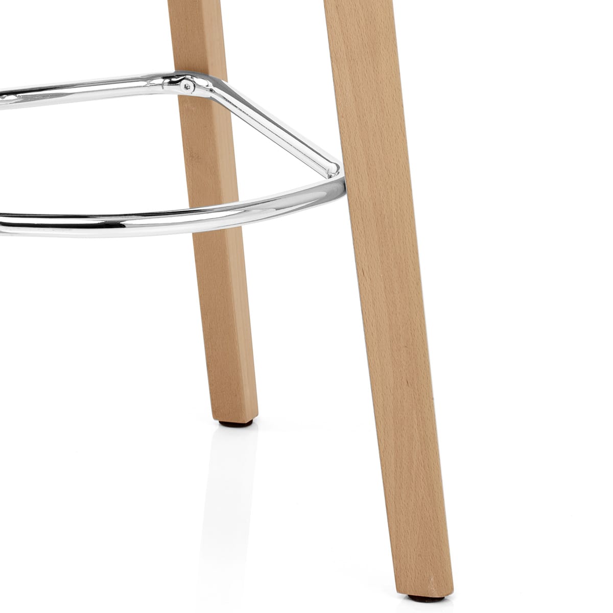 Taburete Tela Madera - Hex Gris