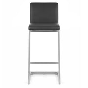Taburete Polipiel Satinado - Ace Alto Negro