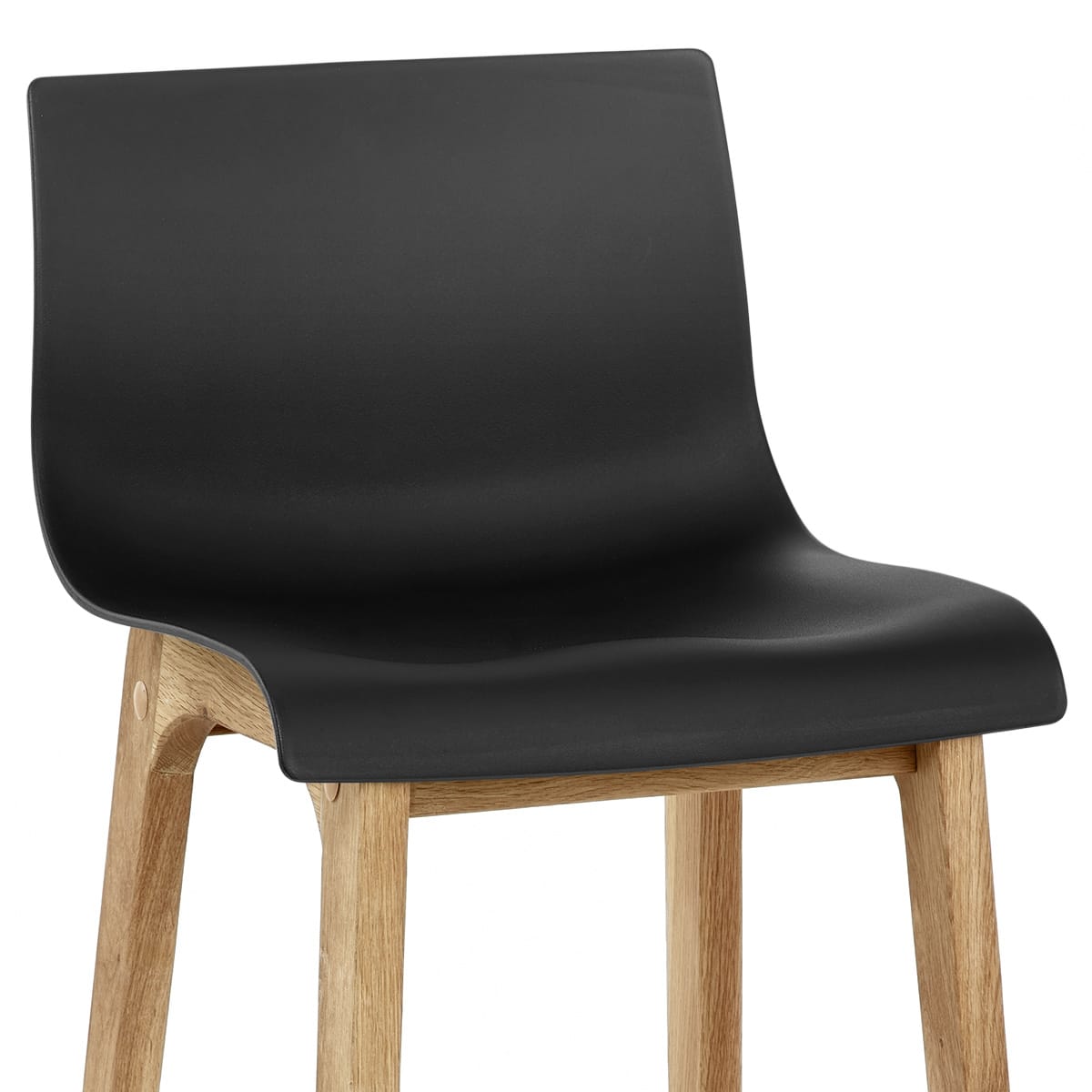 Taburete Madera Resina - Drift Alto Negro