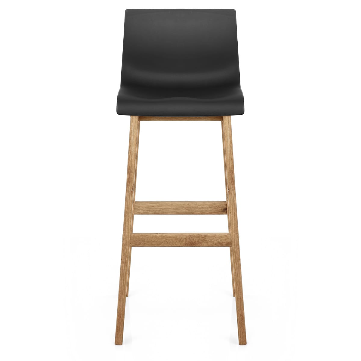 Taburete Madera Resina - Drift Alto Negro