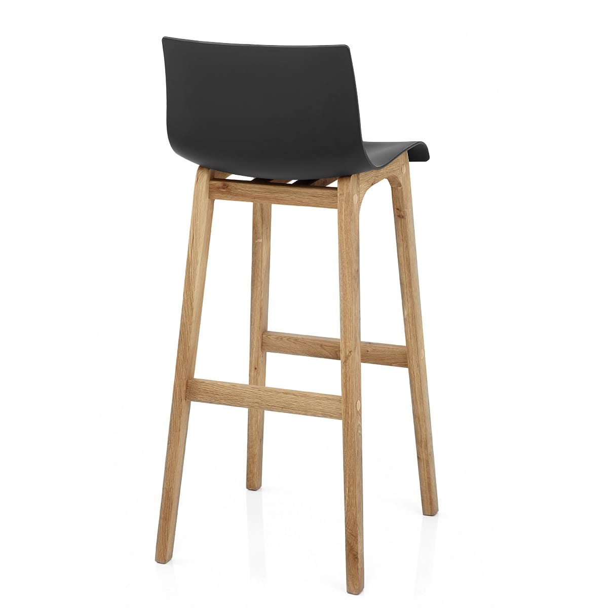 Taburete Madera Resina - Drift Alto Negro