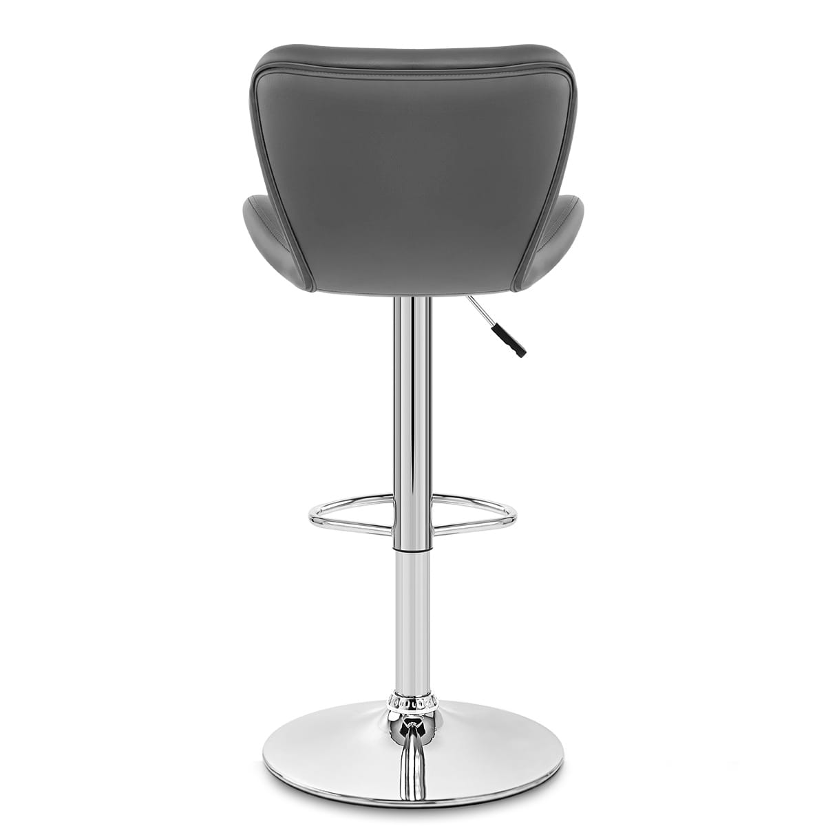 Taburete Polipiel Cromo - Houston Gris