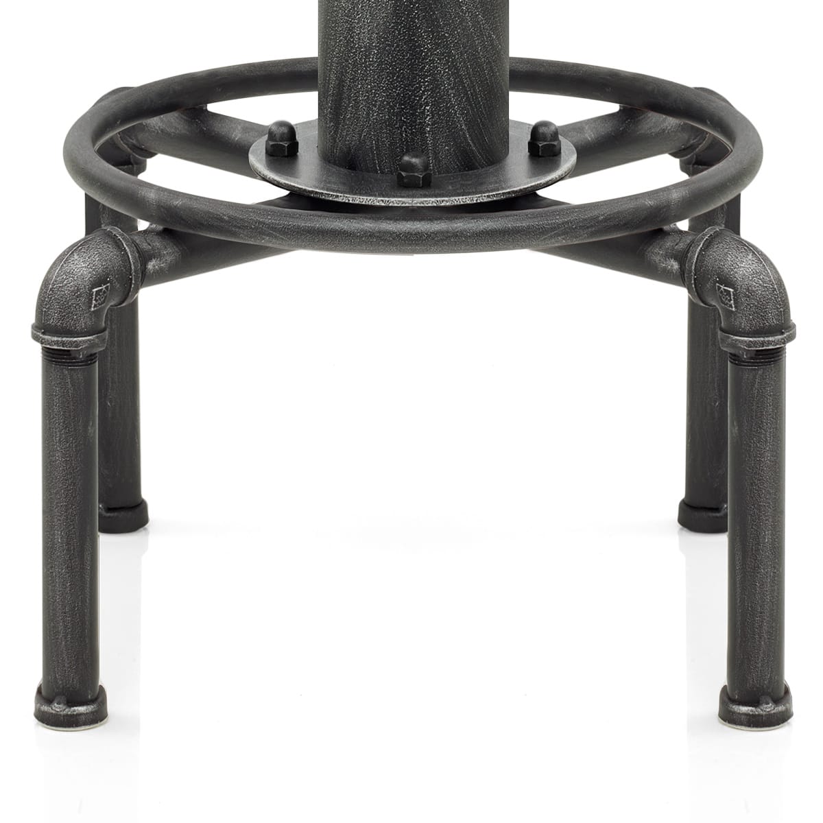Taburete Madera Metal - Hydrant Gunmetal Madera