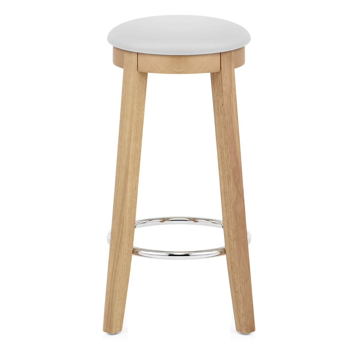 Taburete Roble - Ikon Blanco