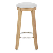Taburete Roble - Ikon Blanco