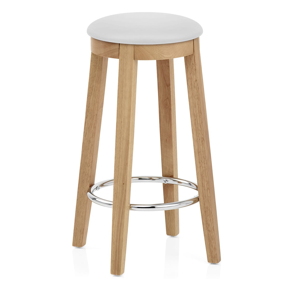 Taburete Roble - Ikon Blanco