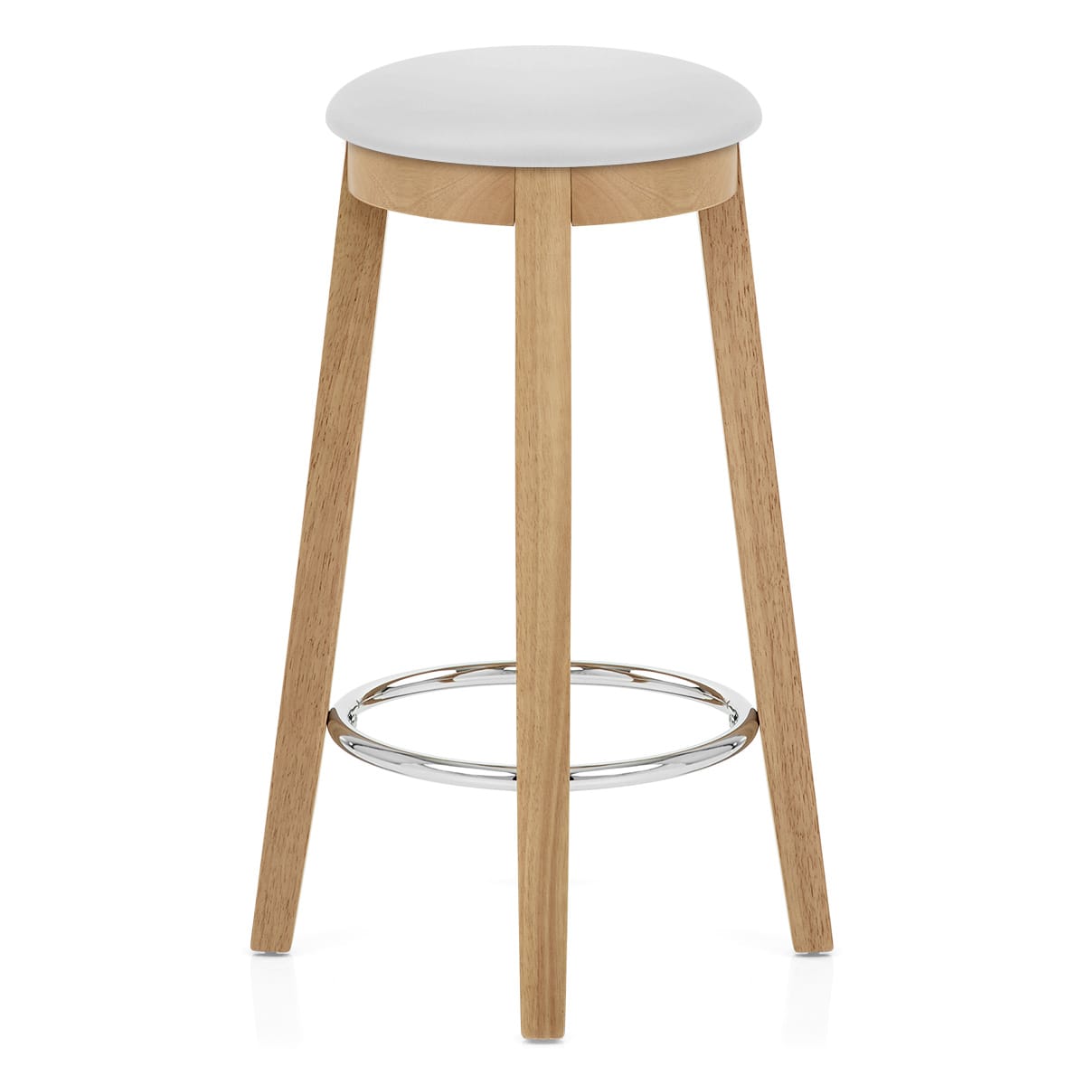Taburete Roble - Ikon Blanco