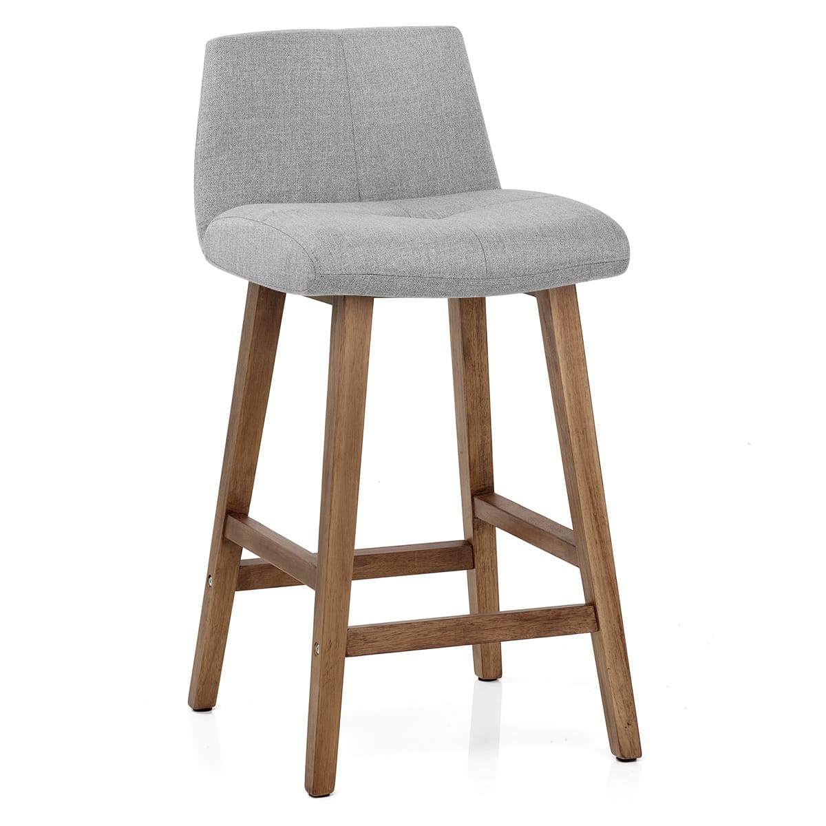 Taburete Tela Madera - Impulse Gris