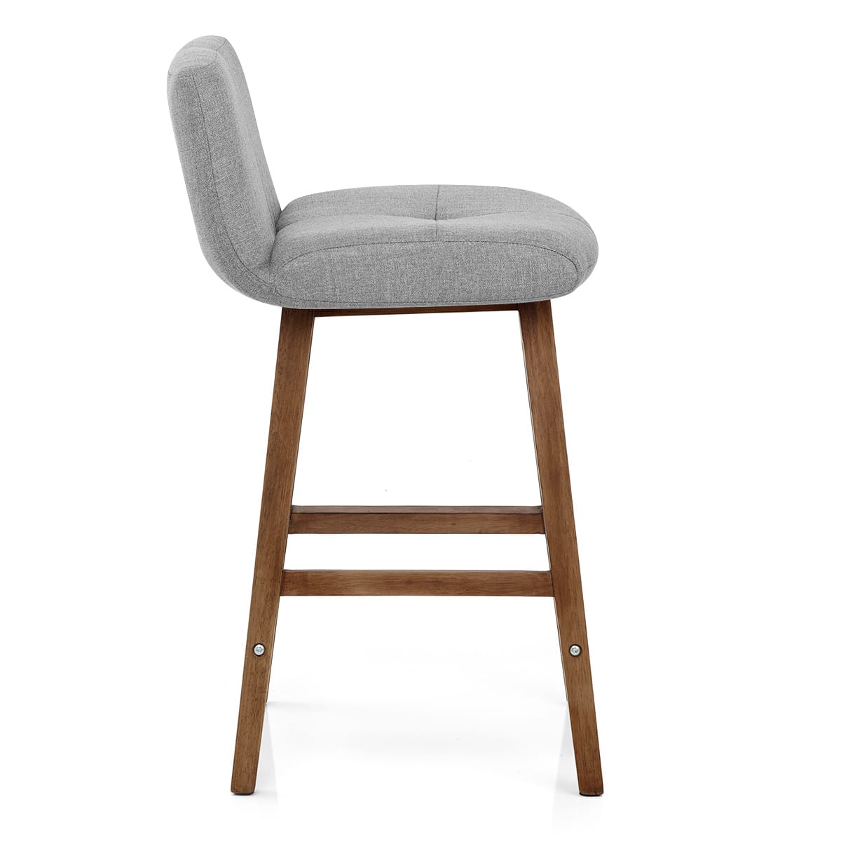 Taburete Tela Madera - Impulse Gris
