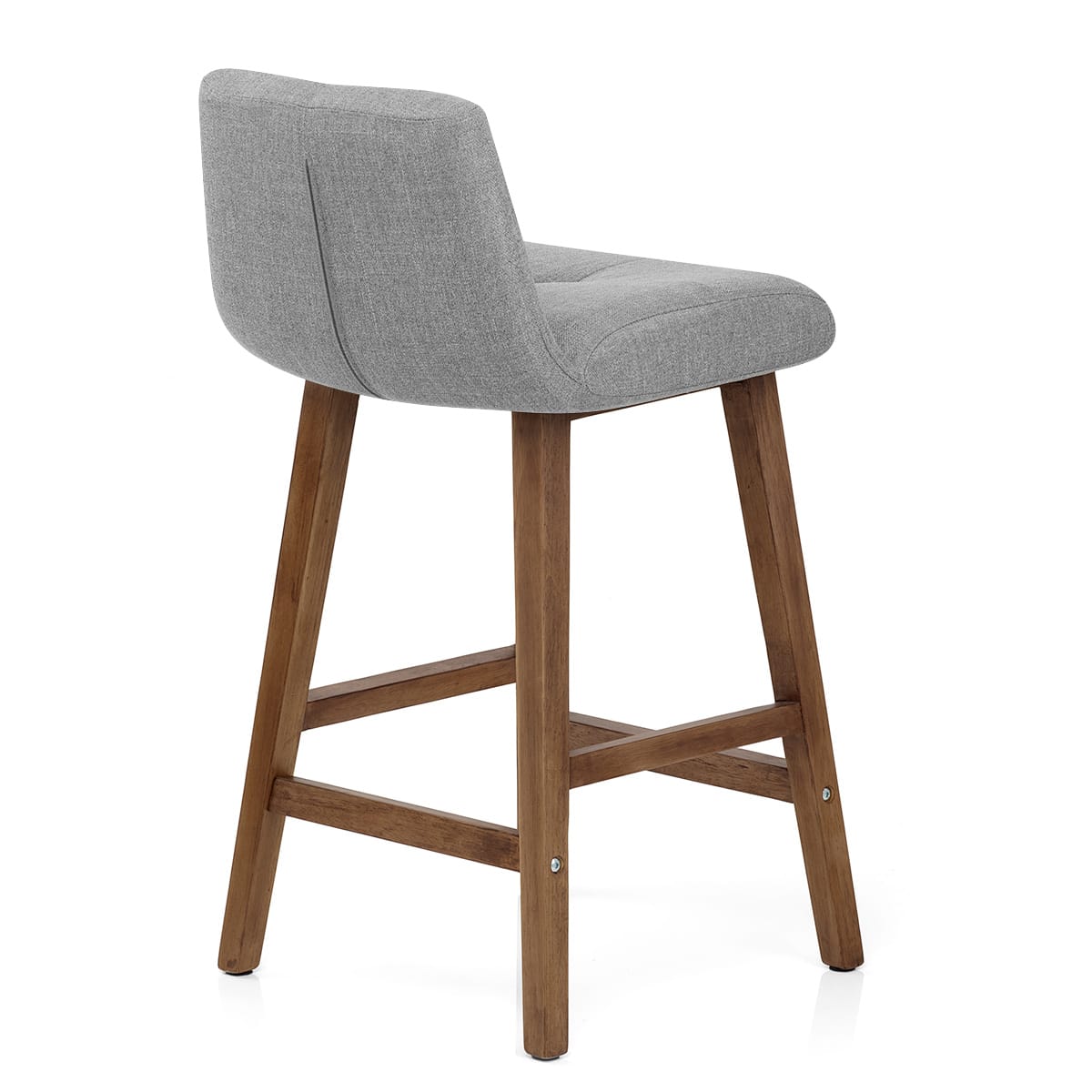 Taburete Tela Madera - Impulse Gris