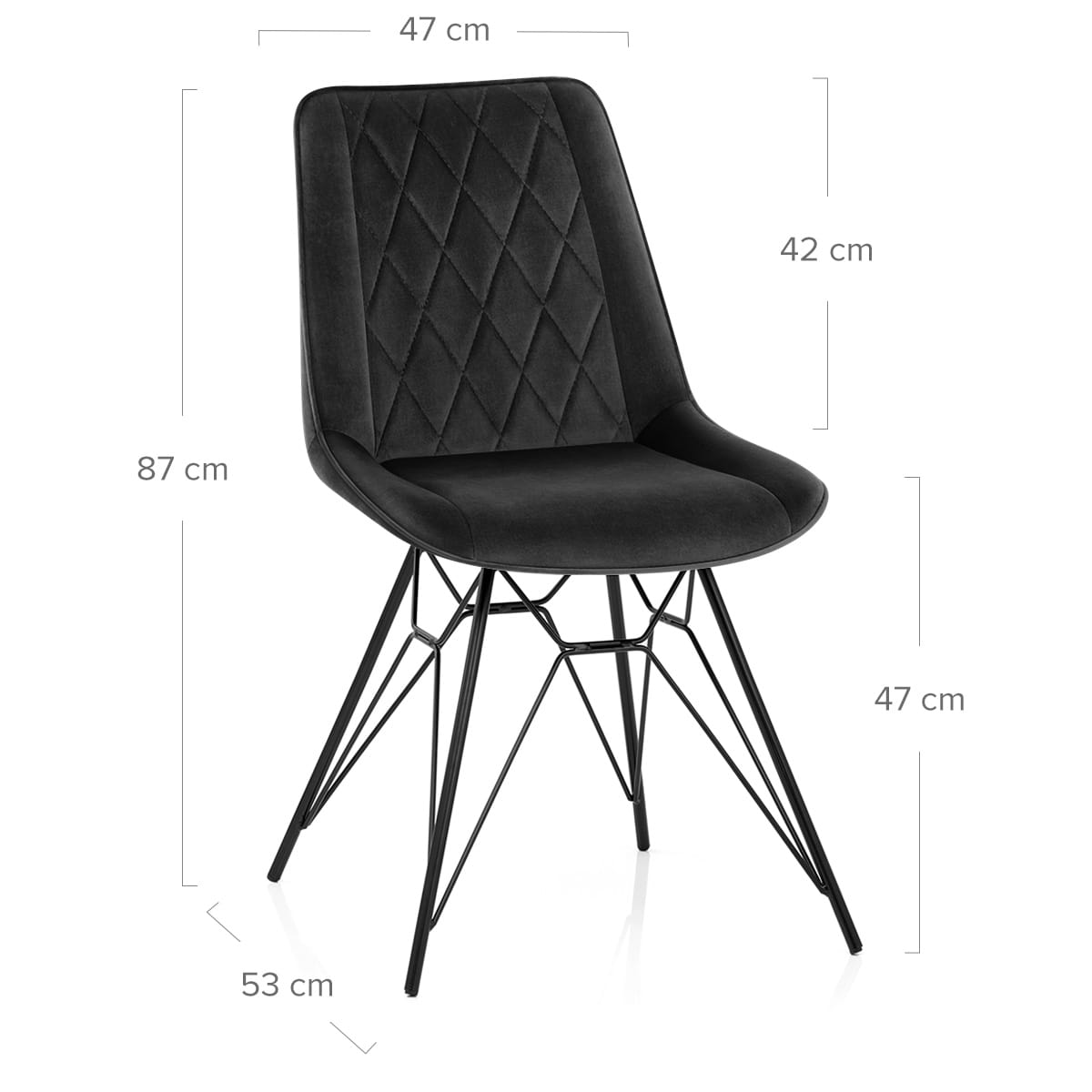 Silla Terciopelo - Indi Negro