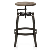 Taburete Madera Oscura - Industrial Turner Madera