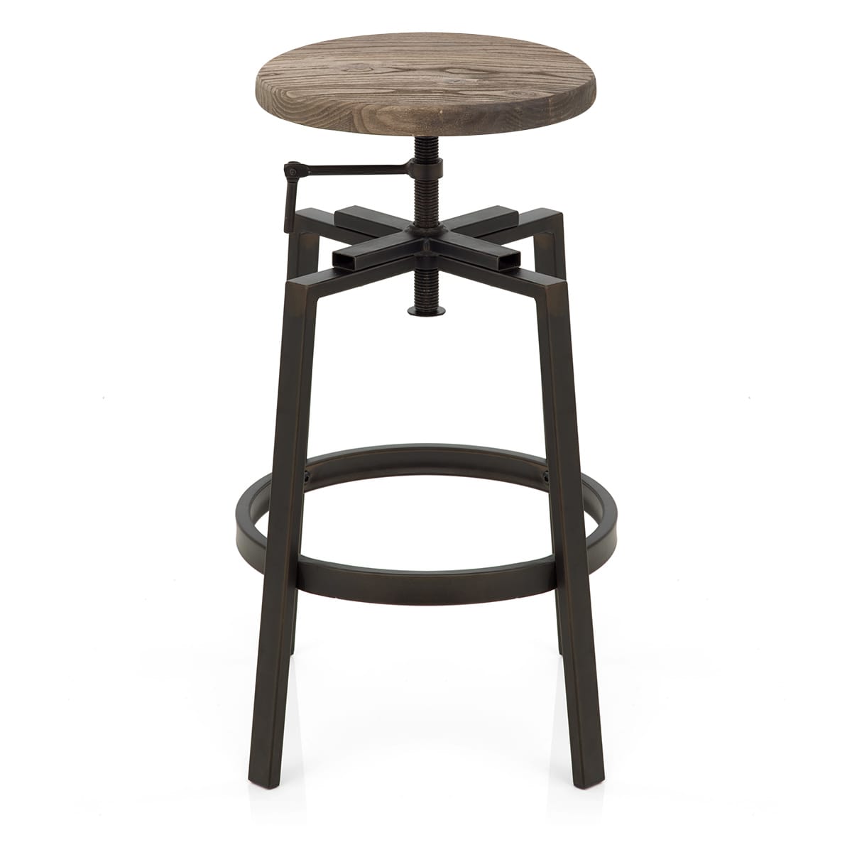 Taburete Madera Oscura - Industrial Turner Madera