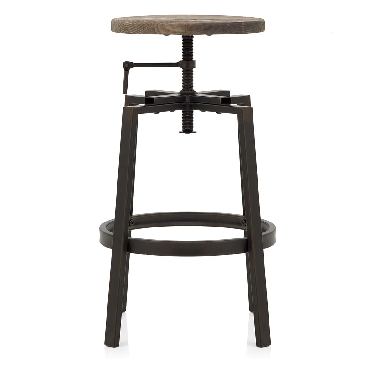 Taburete Madera Oscura - Industrial Turner Madera