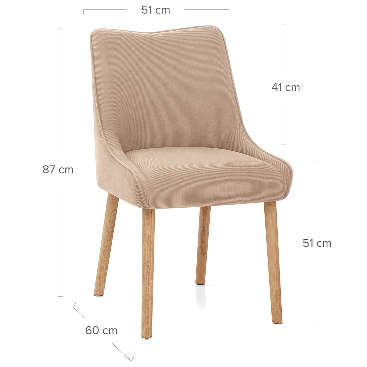 Silla Tela Madera - Isabella Crema