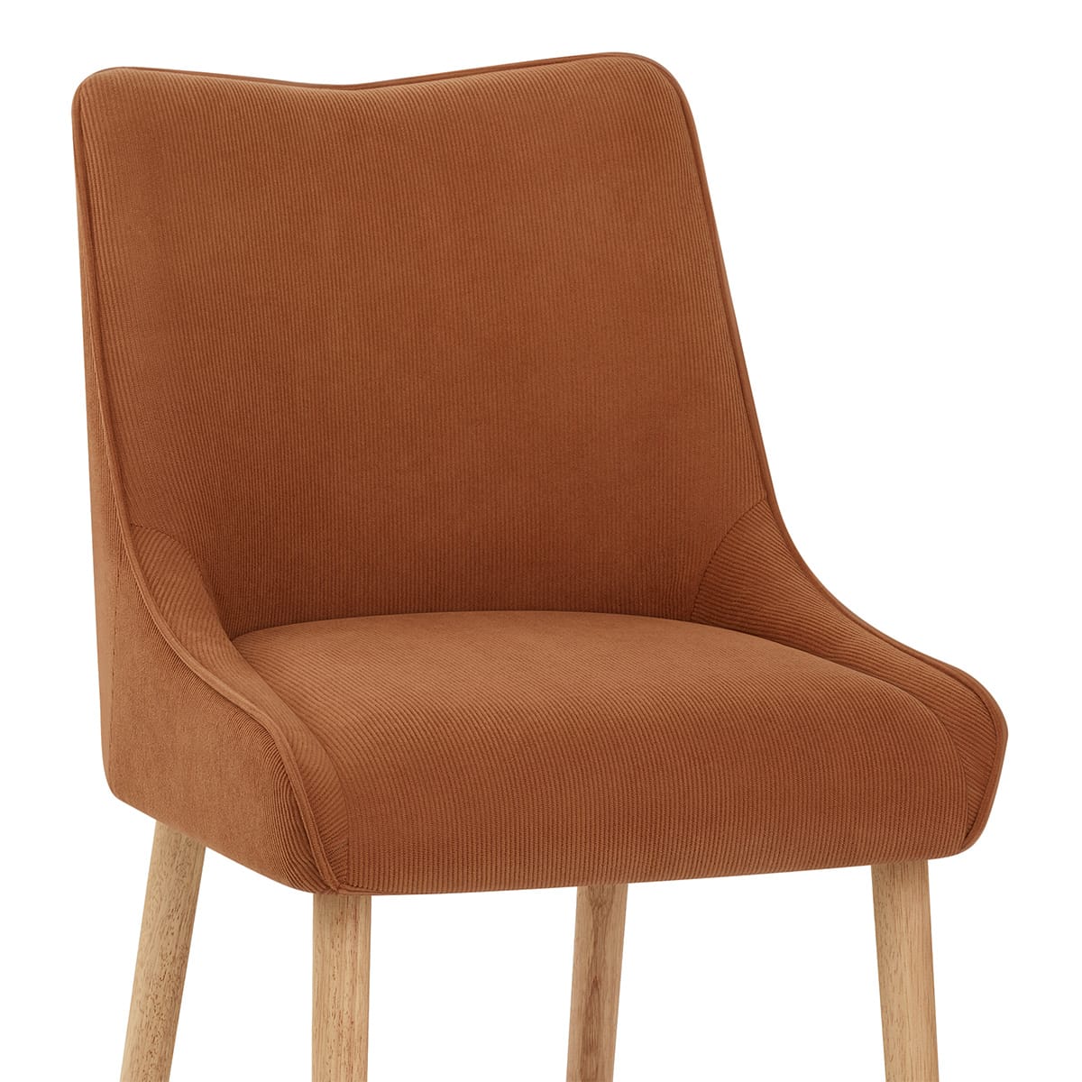Silla Tela Madera - Isabella Marrón