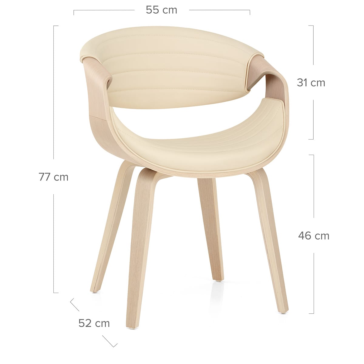 Silla Madera - Jefferson Crema