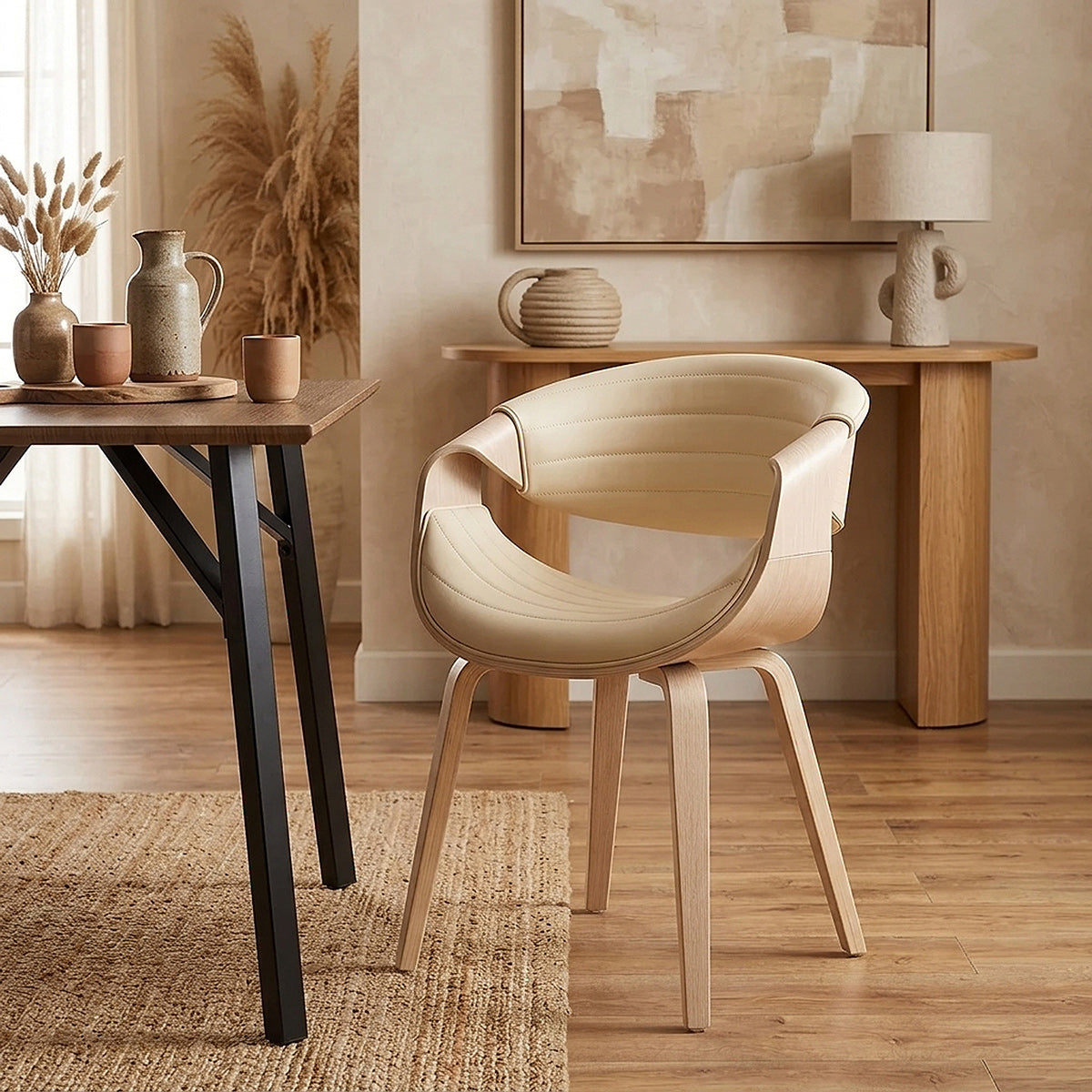 Silla Madera - Jefferson Crema