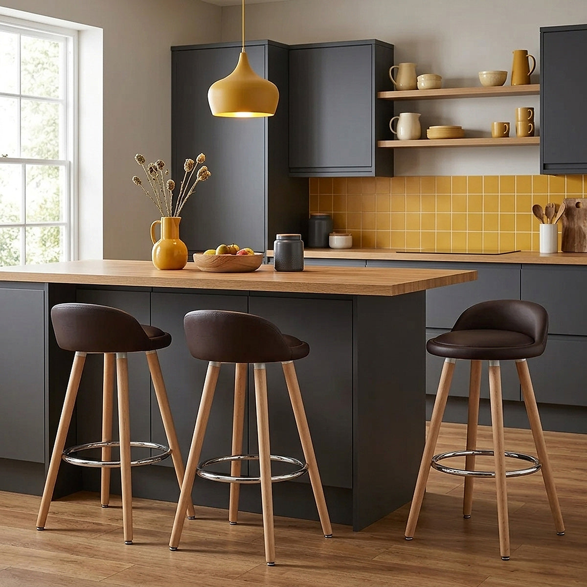 Taburete Madera - Jive Marrón