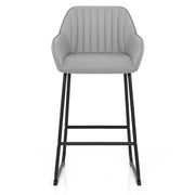 Taburete Polipiel Metal - Kanto Gris