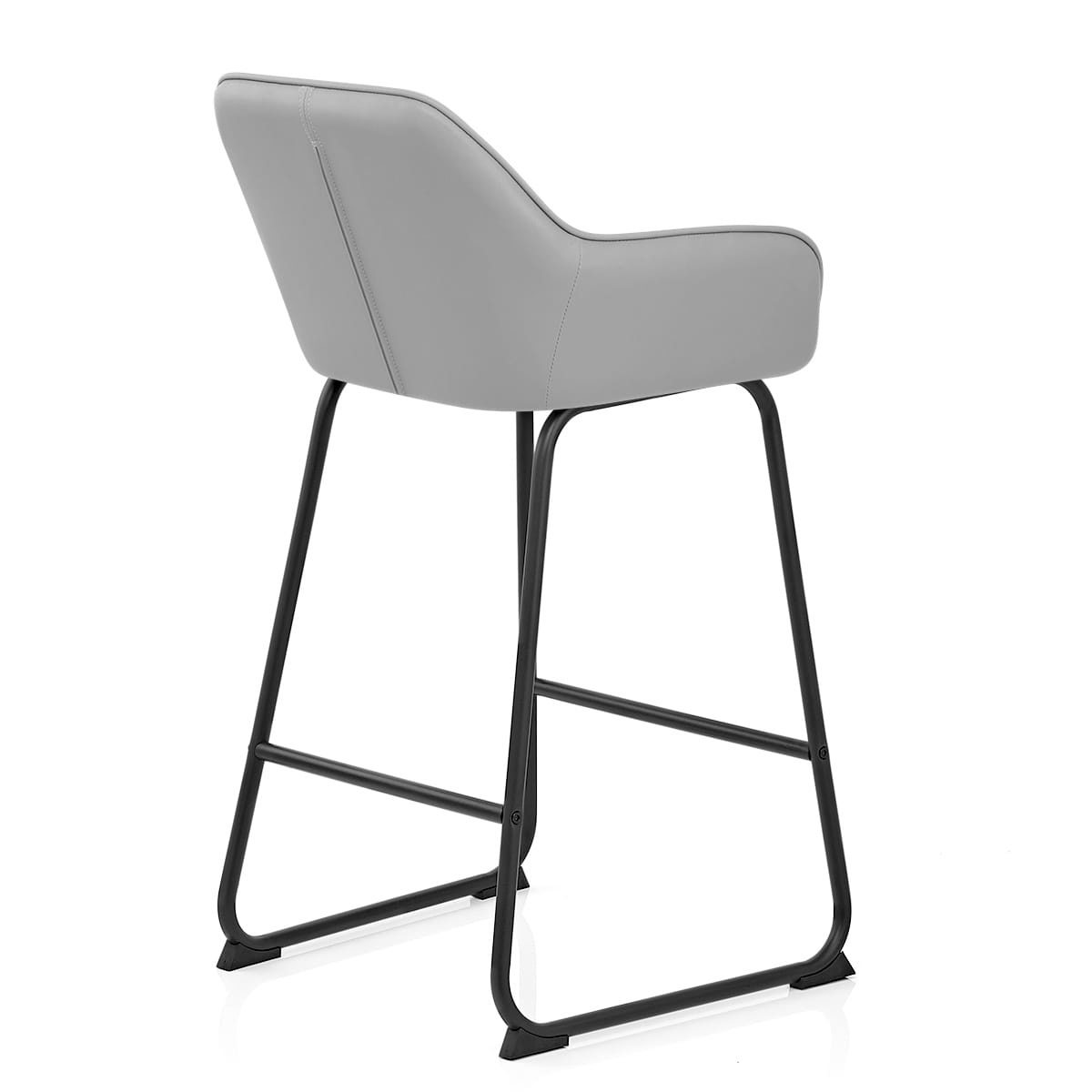 Taburete Polipiel Metal - Kanto Gris