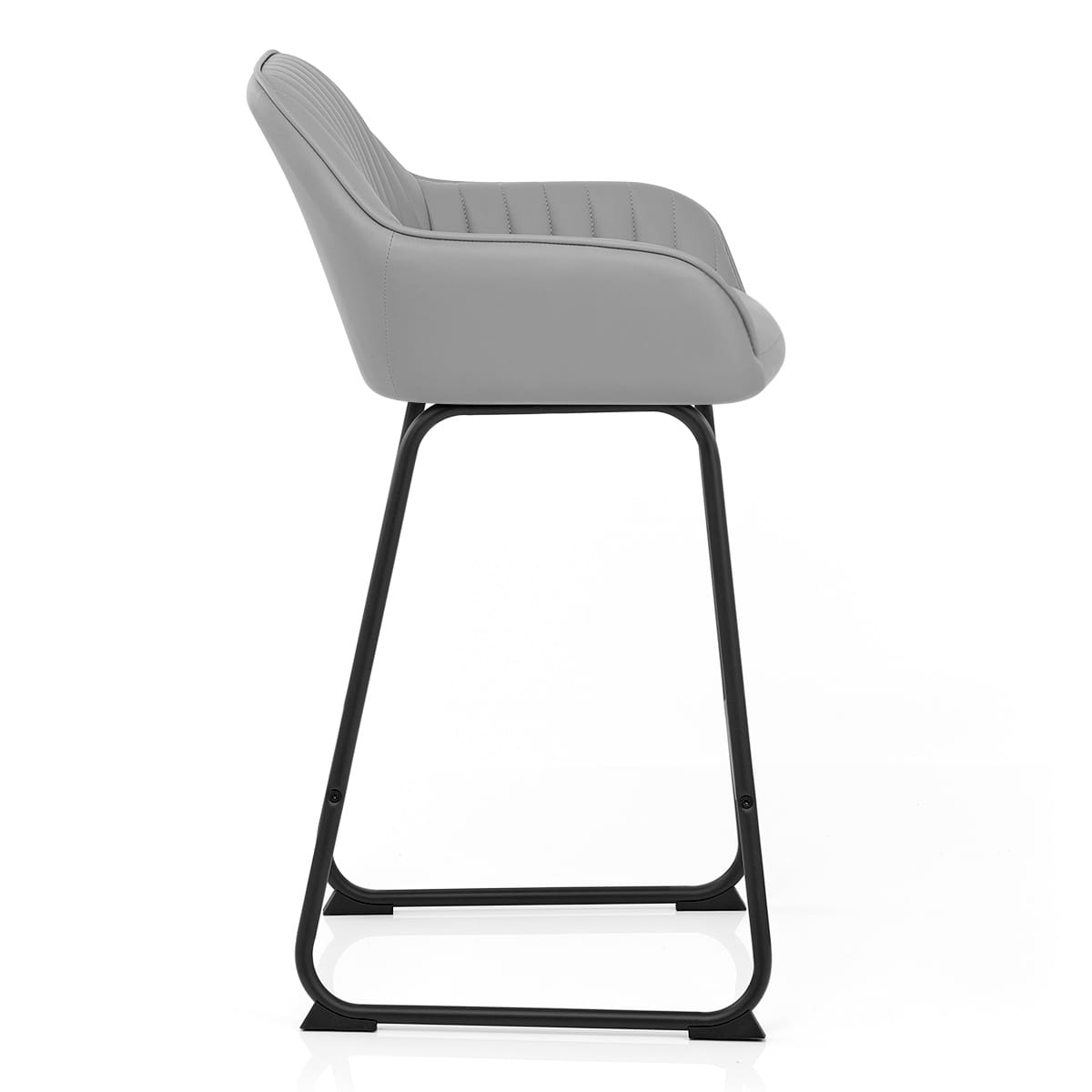 Taburete Polipiel Metal - Kanto Gris