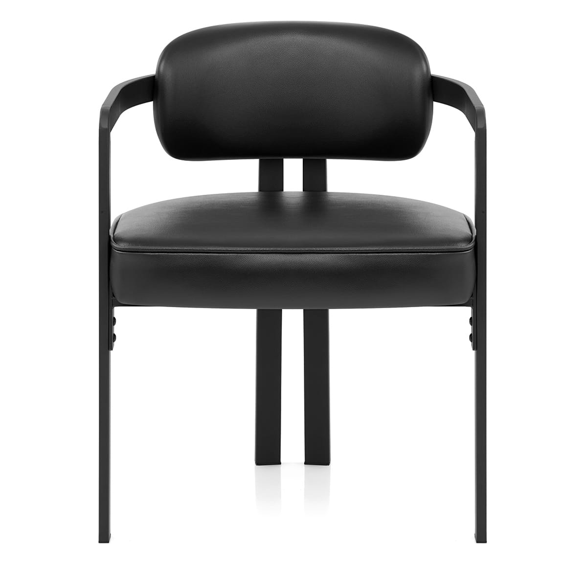 Silla Cuero Auténtico - Kara Negro
