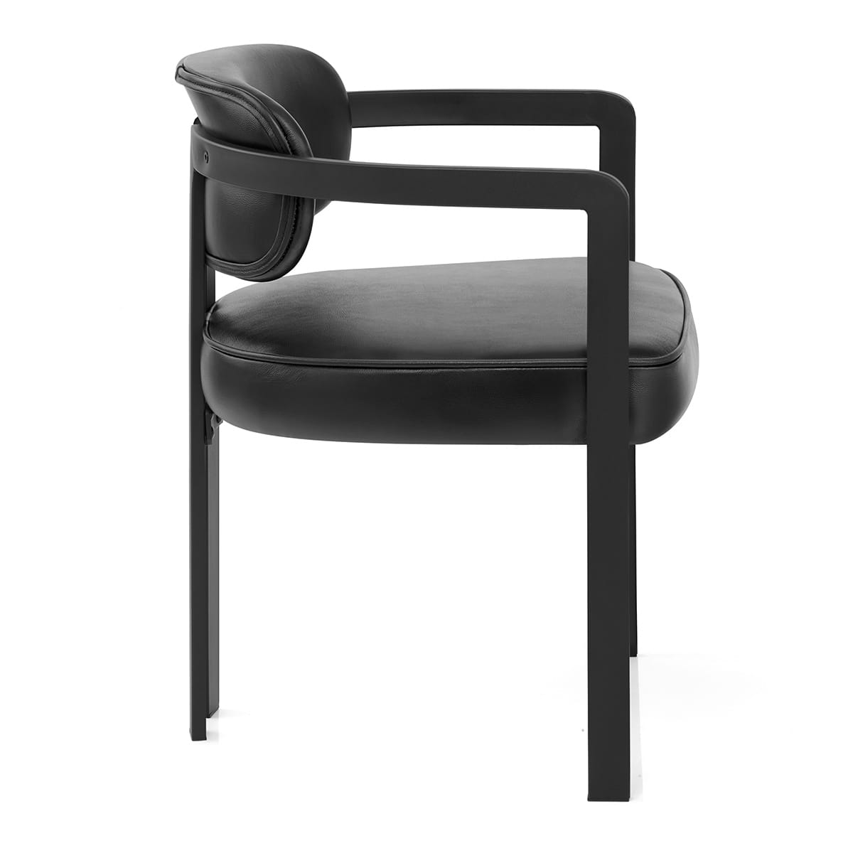 Silla Cuero Auténtico - Kara Negro