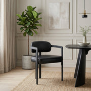 Silla Cuero Auténtico - Kara Negro