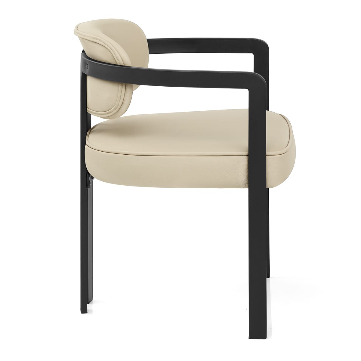Silla Cuero Auténtico - Kara Crema