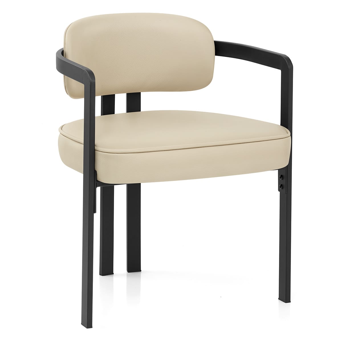 Silla Cuero Auténtico - Kara Crema