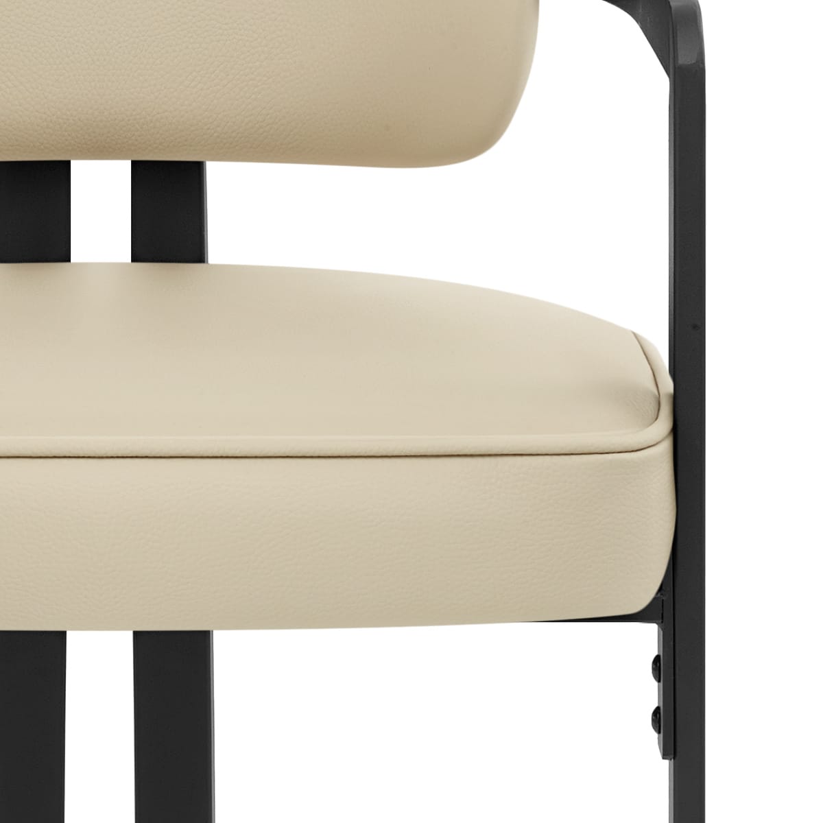 Silla Cuero Auténtico - Kara Crema