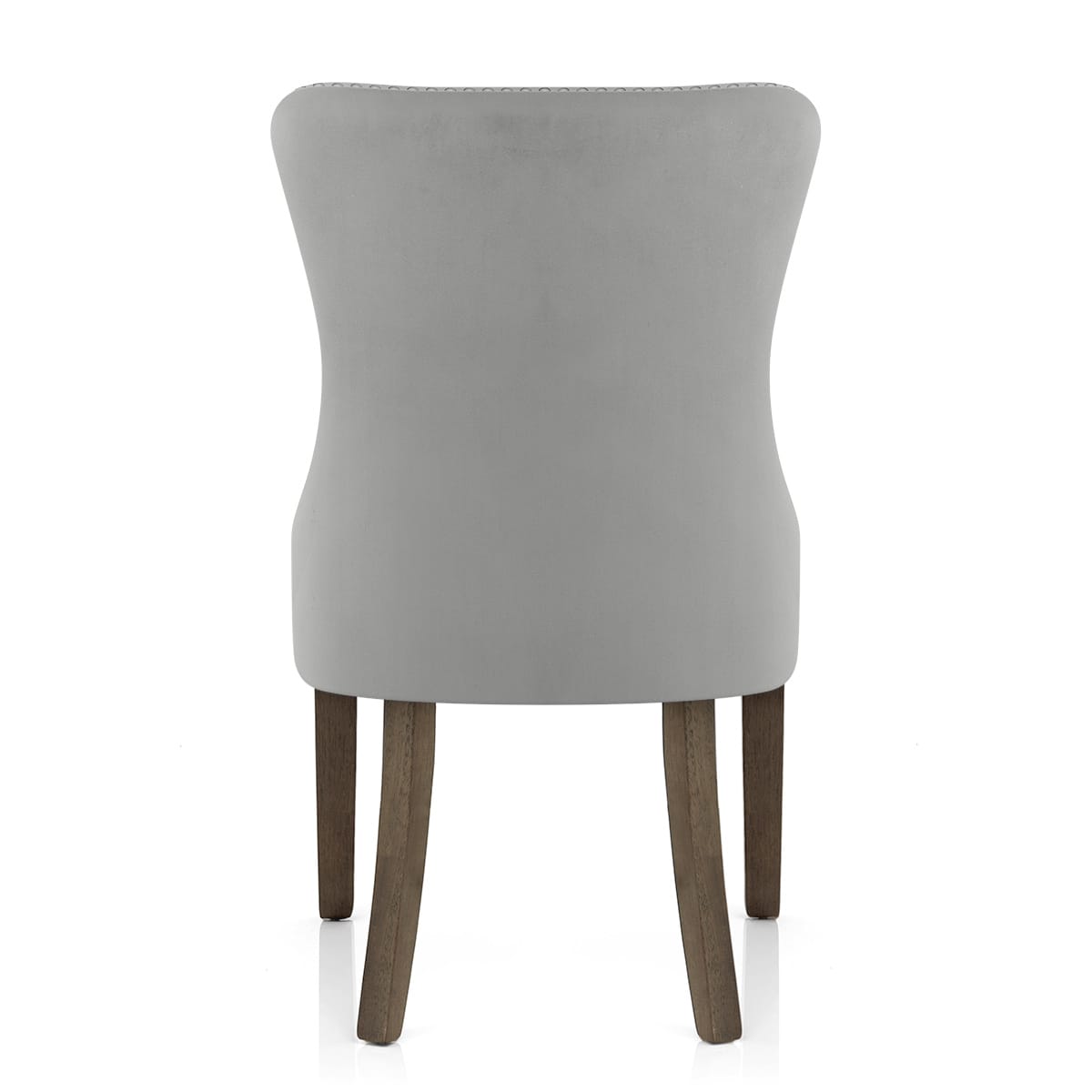 Silla Terciopelo Madera - Kensington Gris