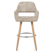 Taburete Polipiel Antiguo Madera - Kite Crema