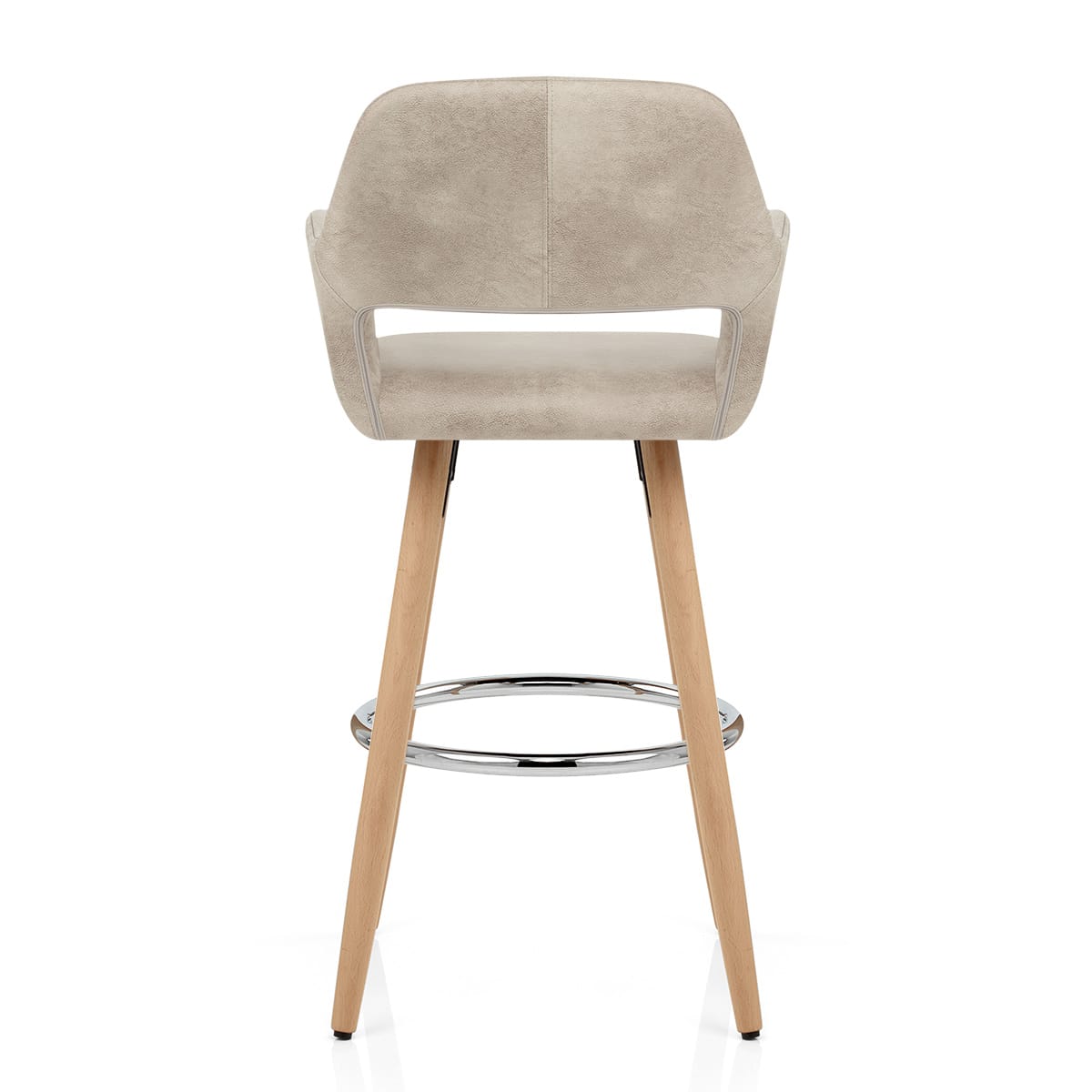 Taburete Polipiel Antiguo Madera - Kite Crema