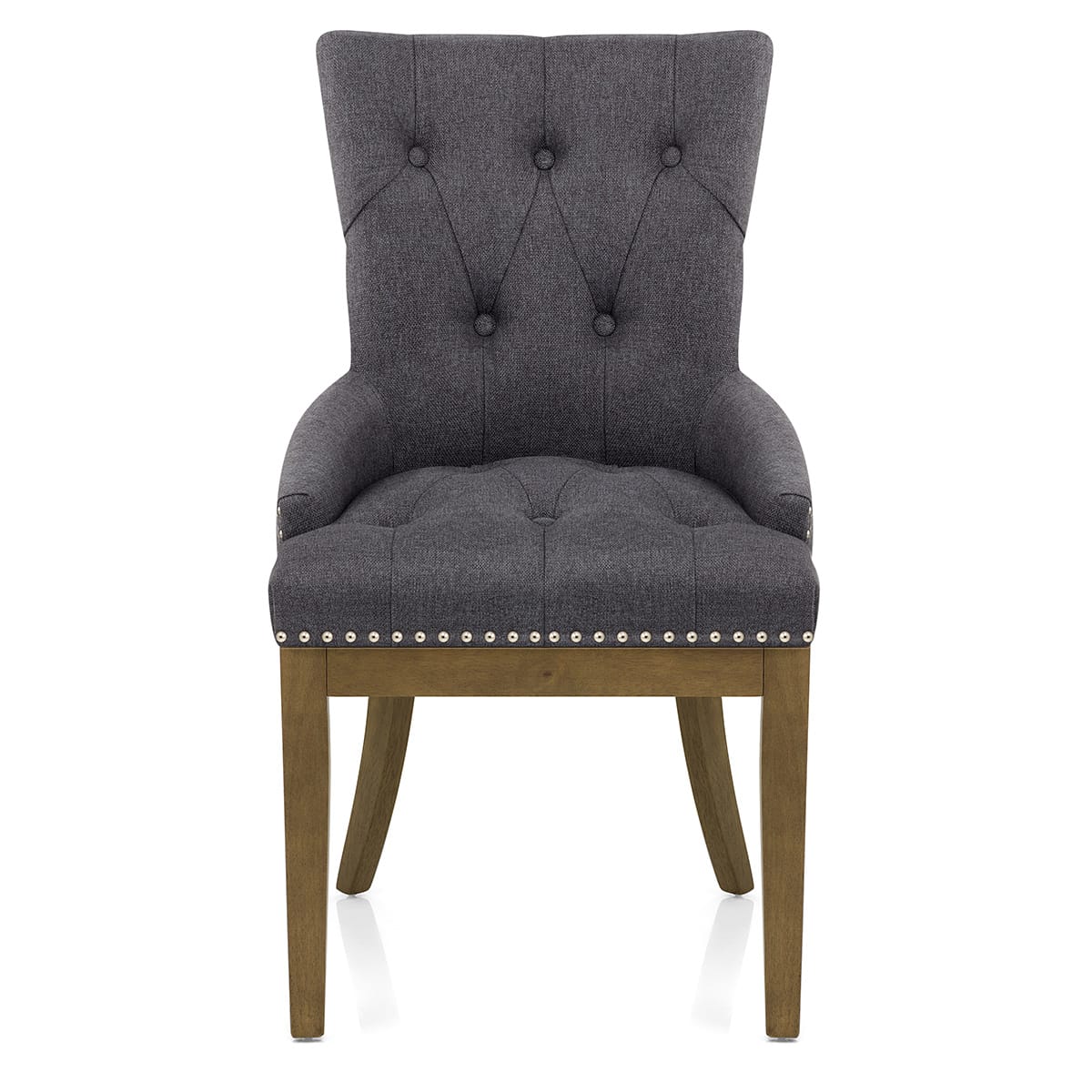 Silla Tela Madera - Knightsbridge Gris Oscuro