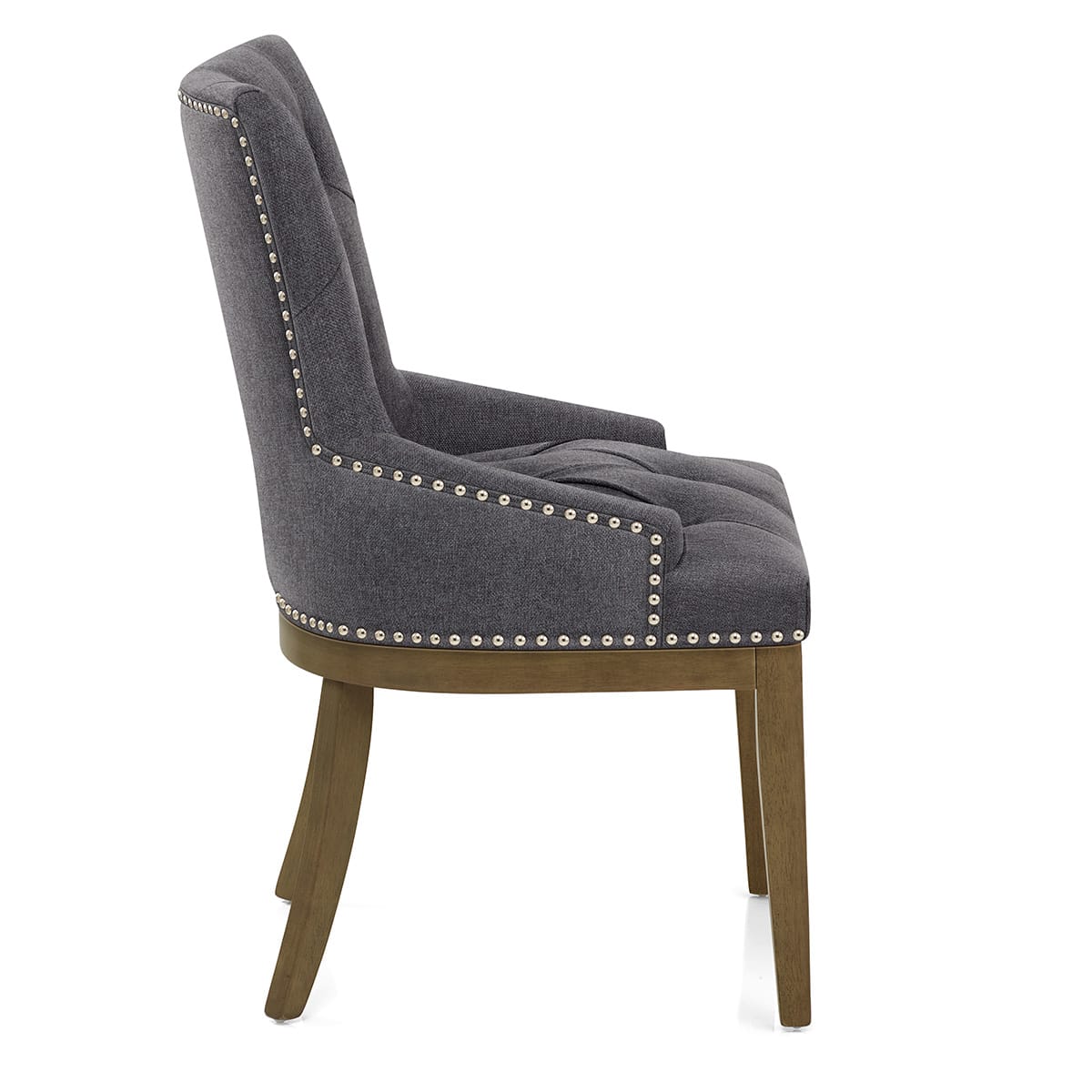 Silla Tela Madera - Knightsbridge Gris Oscuro