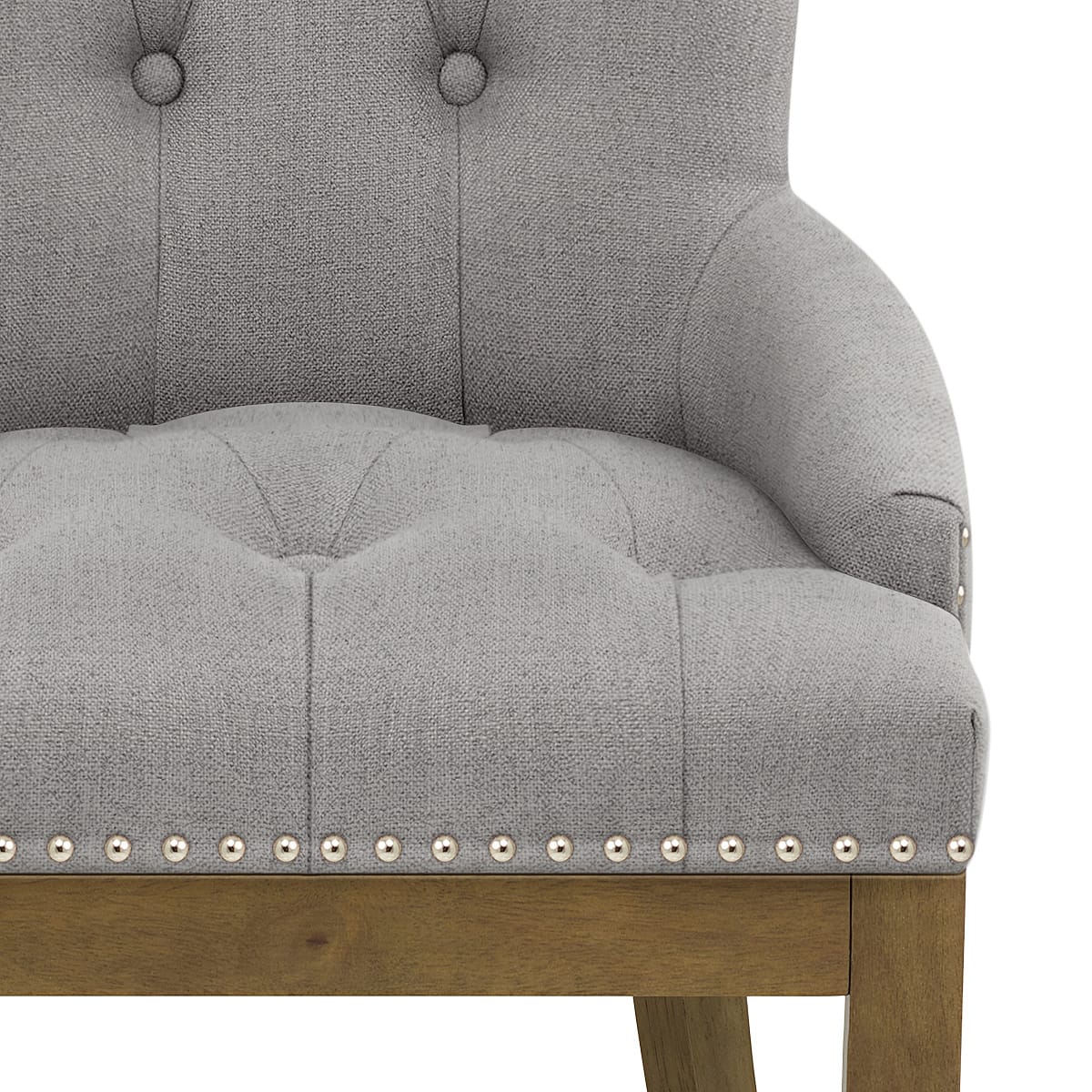Silla Tela Madera - Knightsbridge Gris