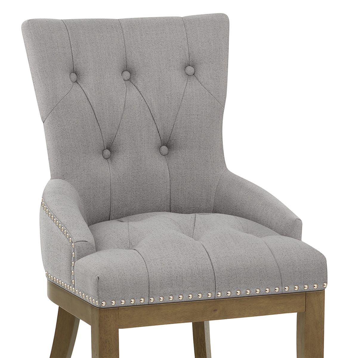 Silla Tela Madera - Knightsbridge Gris