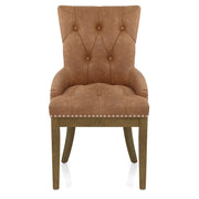 Silla Polipiel Roble - Knightsbridge Marrón