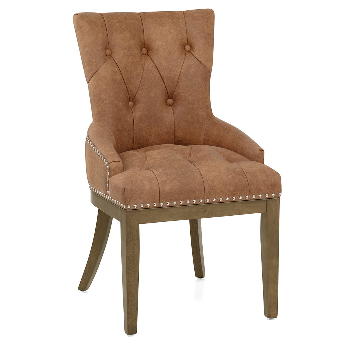 Silla Polipiel Roble - Knightsbridge Marrón