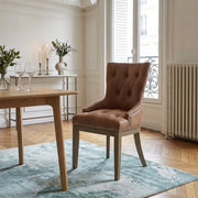 Silla Polipiel Roble - Knightsbridge Marrón